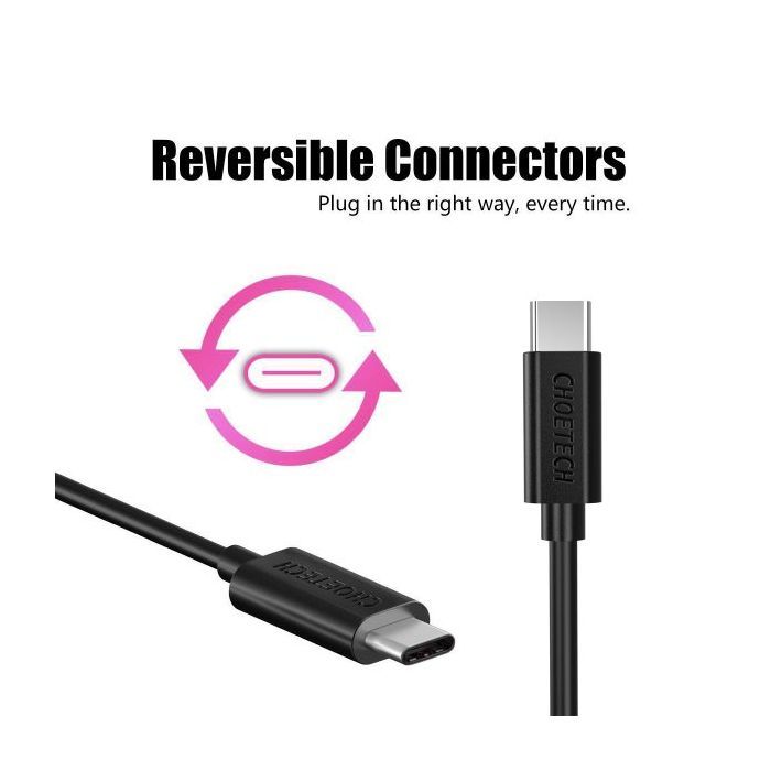 Дата кабель USB-C to USB-C 1.0m Choetech (CC0002) изображение 6