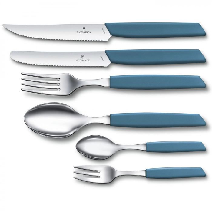 Кухонний ніж Victorinox Swiss Modern TomatoSausage 11см Blue (6.9006.11W2) зображення 2