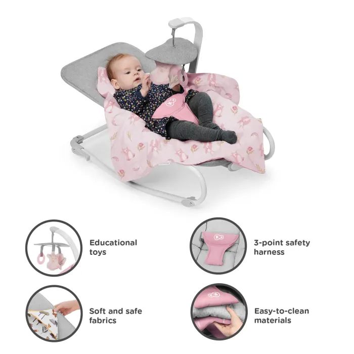 Кресло-качалка Kinderkraft шезлон Felio 2 Forest Yellow (5902533921102) изображение 11