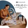 Кресло-качалка Kinderkraft шезлонг Felio 2 Peony Rose (5902533921096) изображение 5