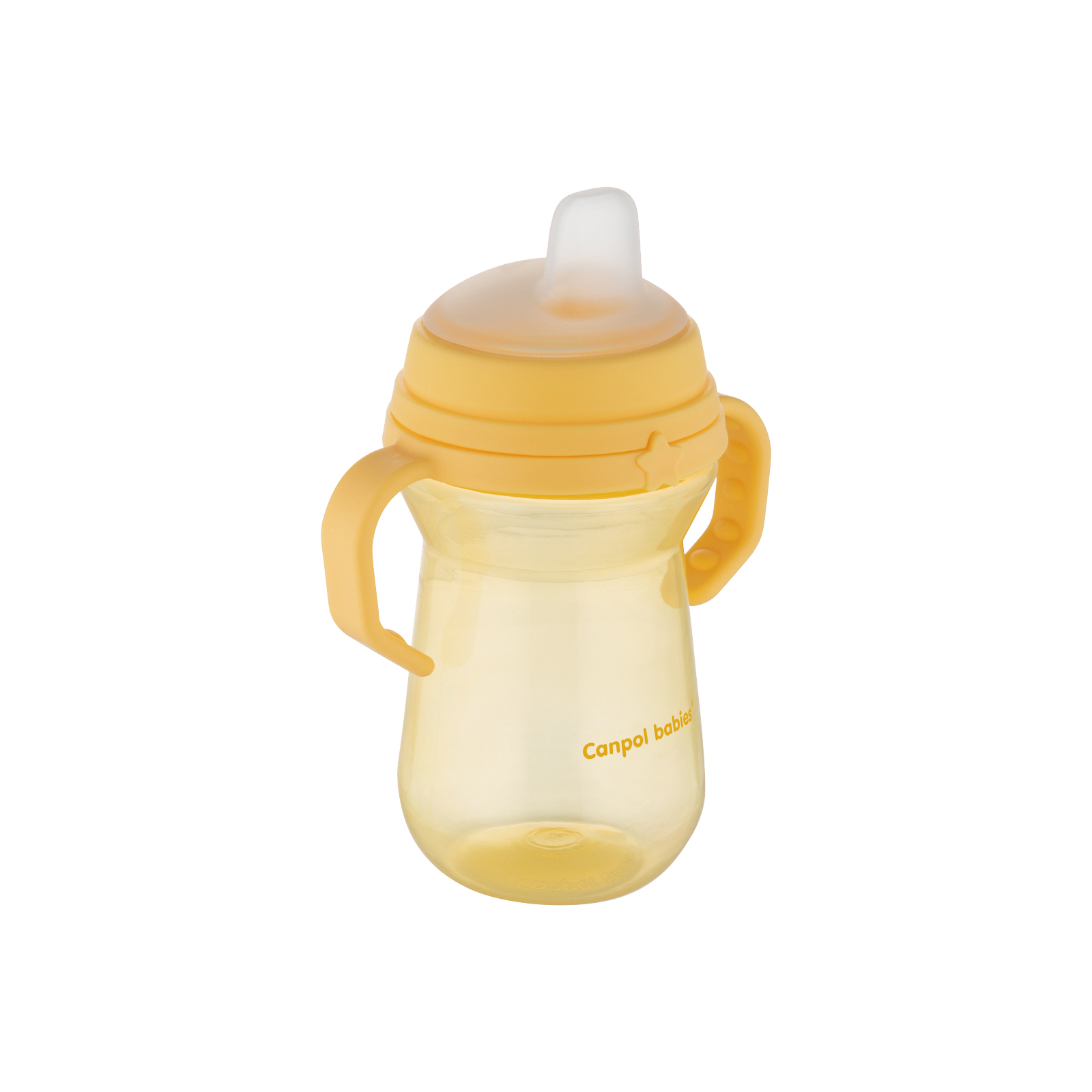 Поильник-непроливайка Canpol babies с силиконовым носиком FirstCup 250 мл Желтая (56/615_yel) изображение 2