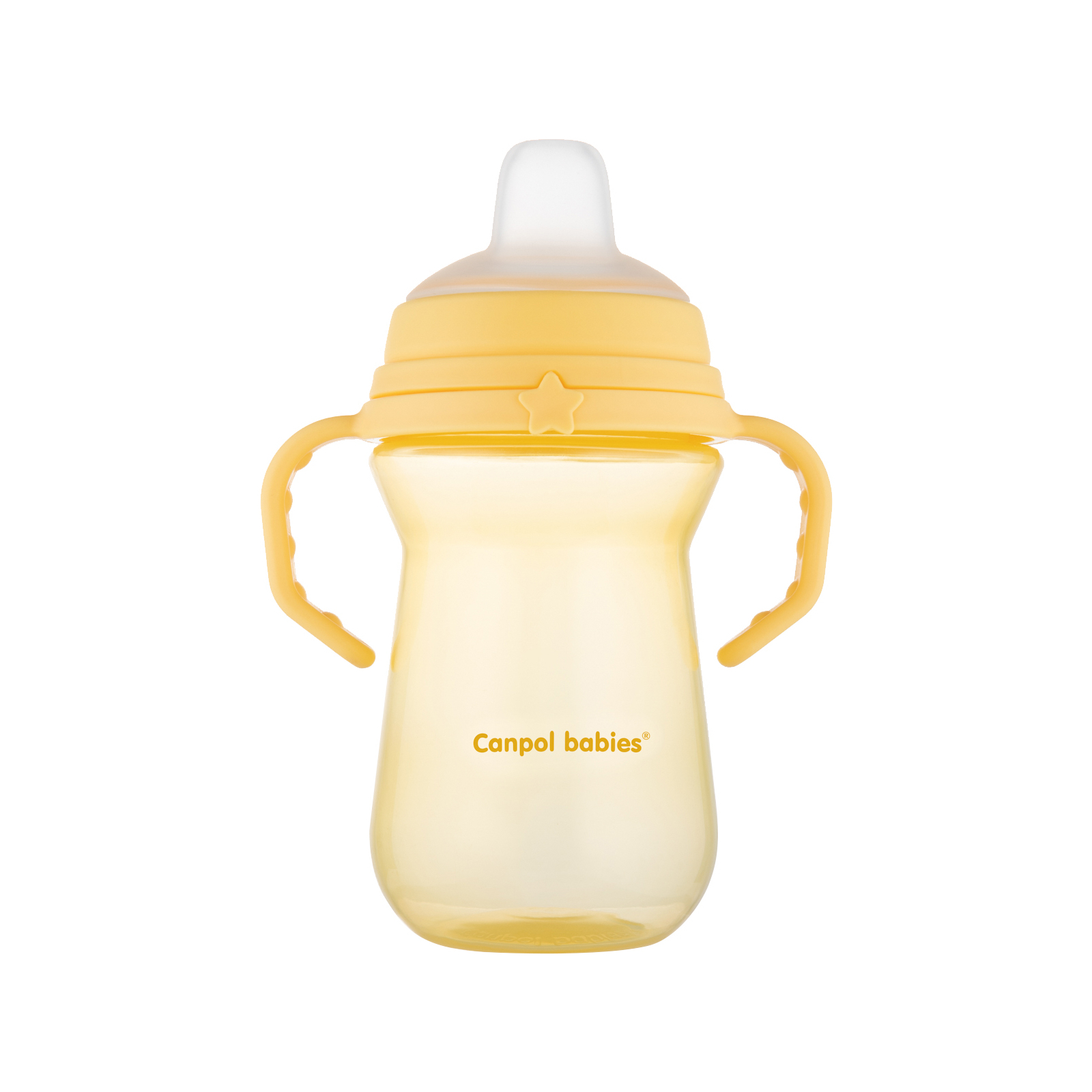 Поильник-непроливайка Canpol babies с силиконовым носиком FirstCup 150 мл Желтая (56/614_yel)