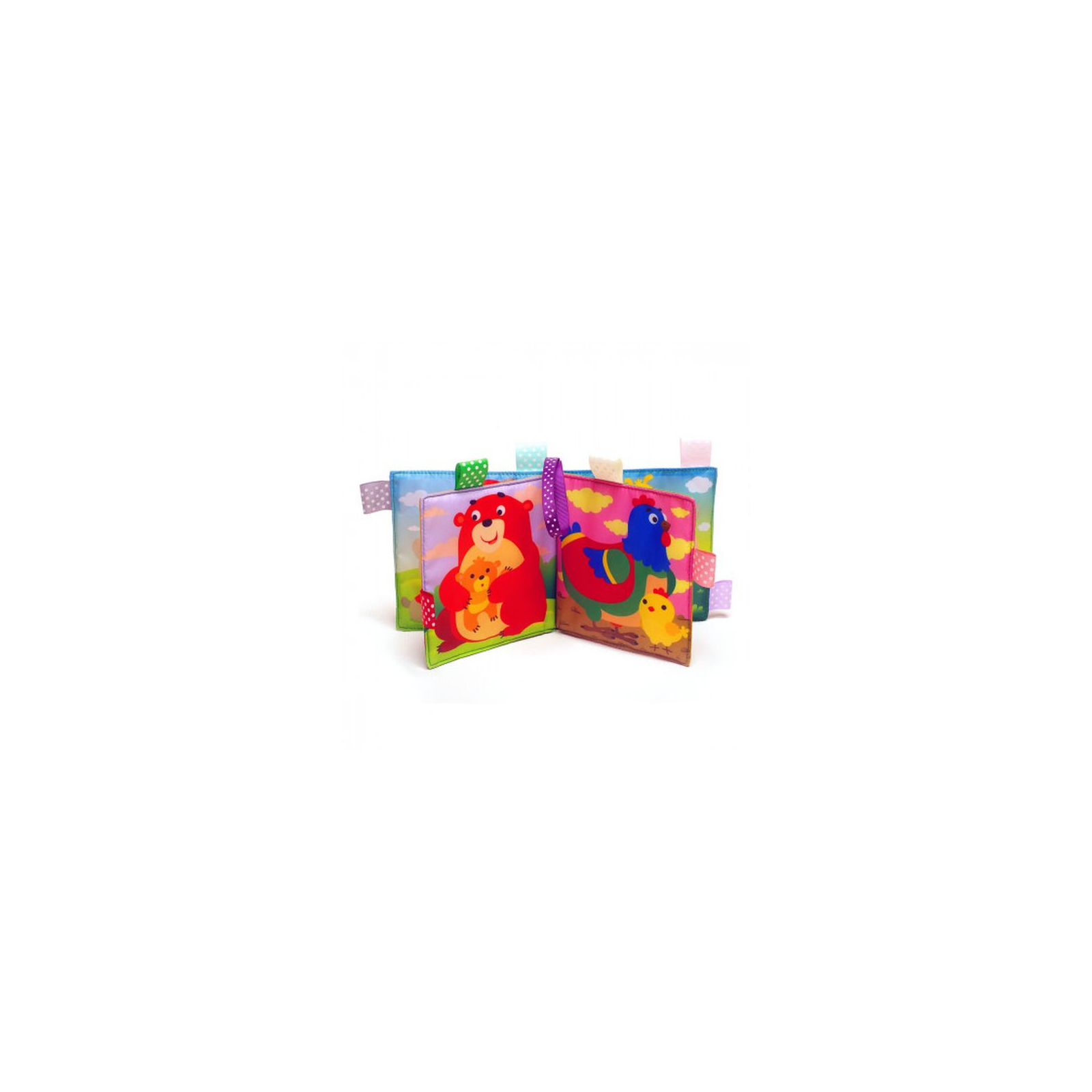 Розвиваюча іграшка Книжковий хмарочос М'яка книга пищалка: Мама та малюки (6102278) зображення 2