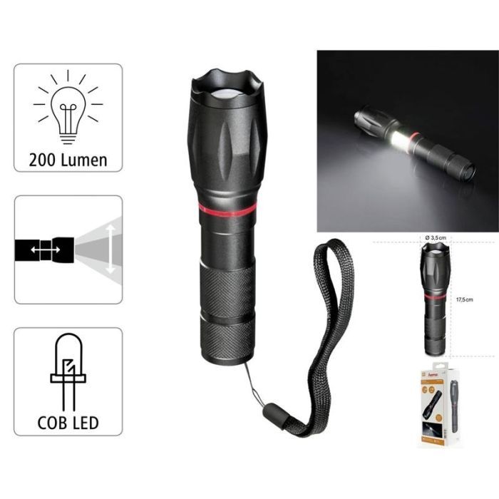Фонарь Hama Solid PRO L200 Black (00185808) изображение 2