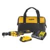Гайковерт DeWALT угловой - трещётка, 18V XR Li-lon 2Ah, 95 Нм, сумка (DCF512D1)