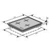 Варочна поверхня Ventolux HG430-G3G CS (WH) зображення 7