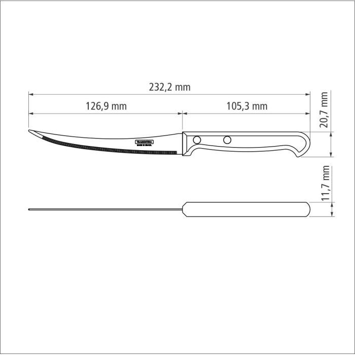 Кухонный нож Tramontina Ultracorte Tomato 127 мм (23852/105) изображение 6