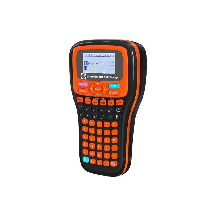 Принтер етикеток UKRMARK RM-910 Orange, сумісний з картриджами Brother TZe (900416) зображення 2