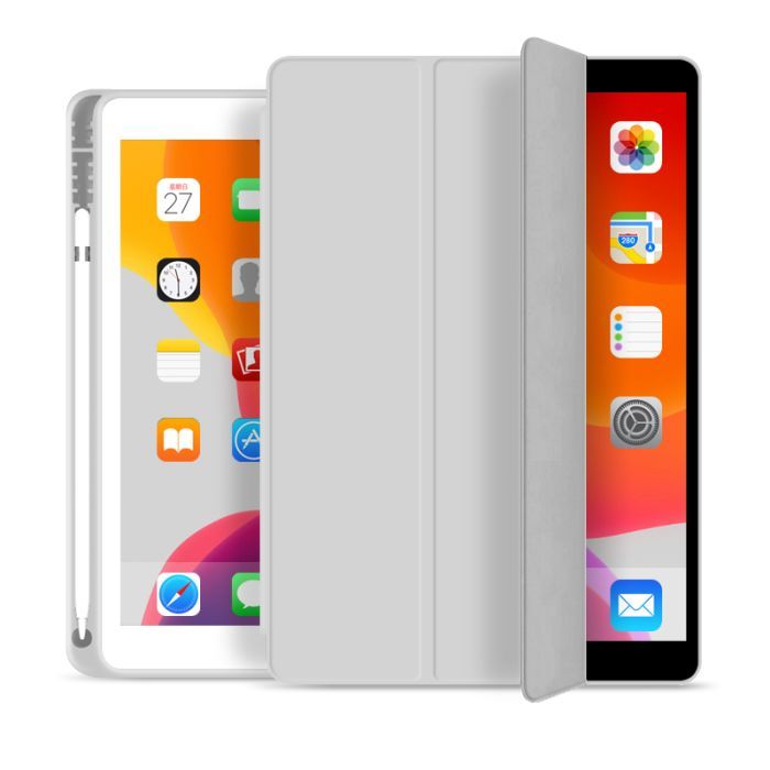 Чохол до планшета BeCover Tri Fold Soft TPU mount Apple Pencil Apple iPad 10.2 2019/2020/2021 Gray (706744) зображення 2