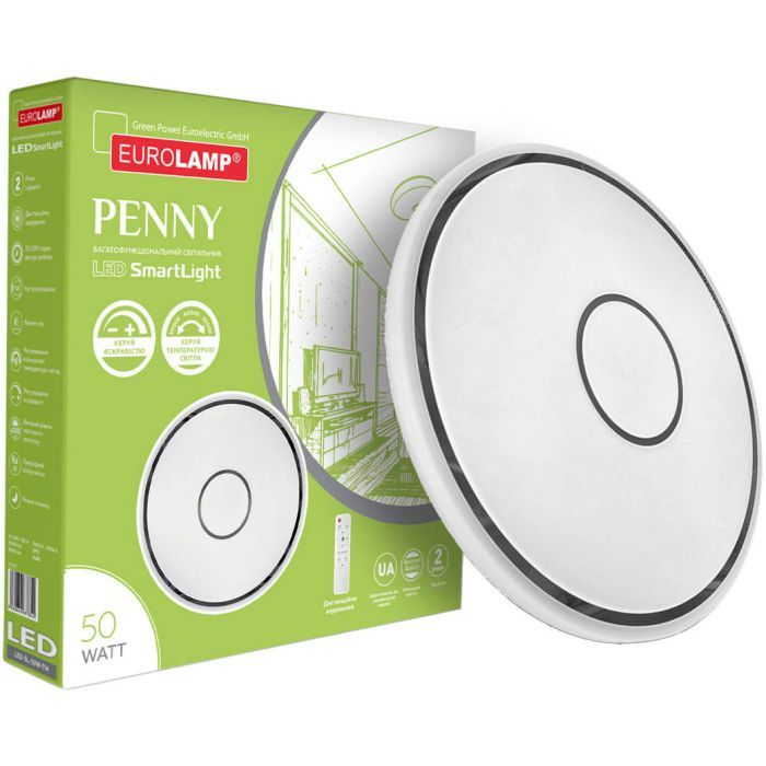 Світильник Eurolamp Penny T19 50W 3000K-6500K (LED-SL-50W-T19) зображення 2