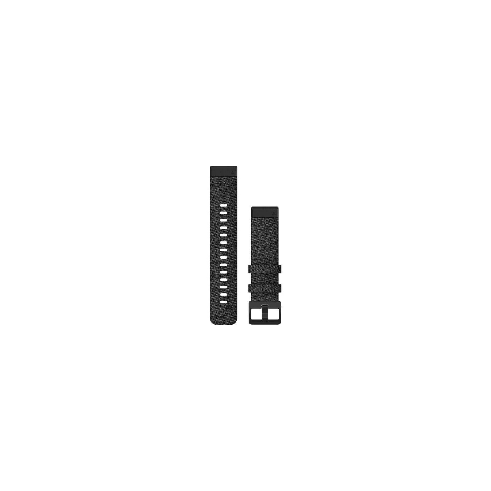Ремінець до смарт-годинника Garmin fenix 6s 20mm QuickFit Heathered Black Nylon with Black Hardware (010-12875-00)