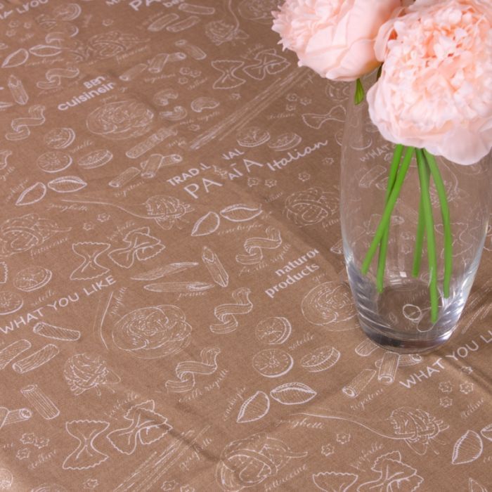 Скатерть MirSon Рогожа №202 Brown Paste 130x220 см (2200006737766) изображение 2