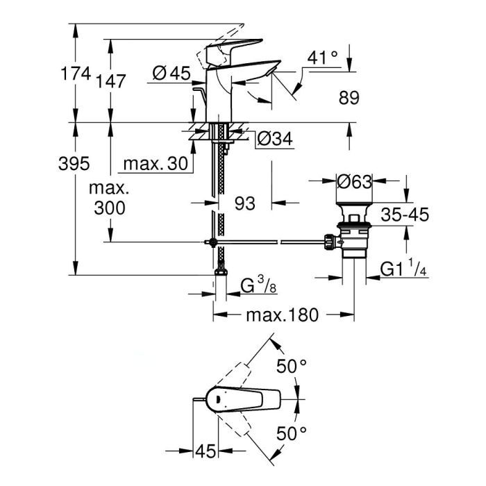 Змішувач Grohe QuickFix 24196001 (CV030593) зображення 6