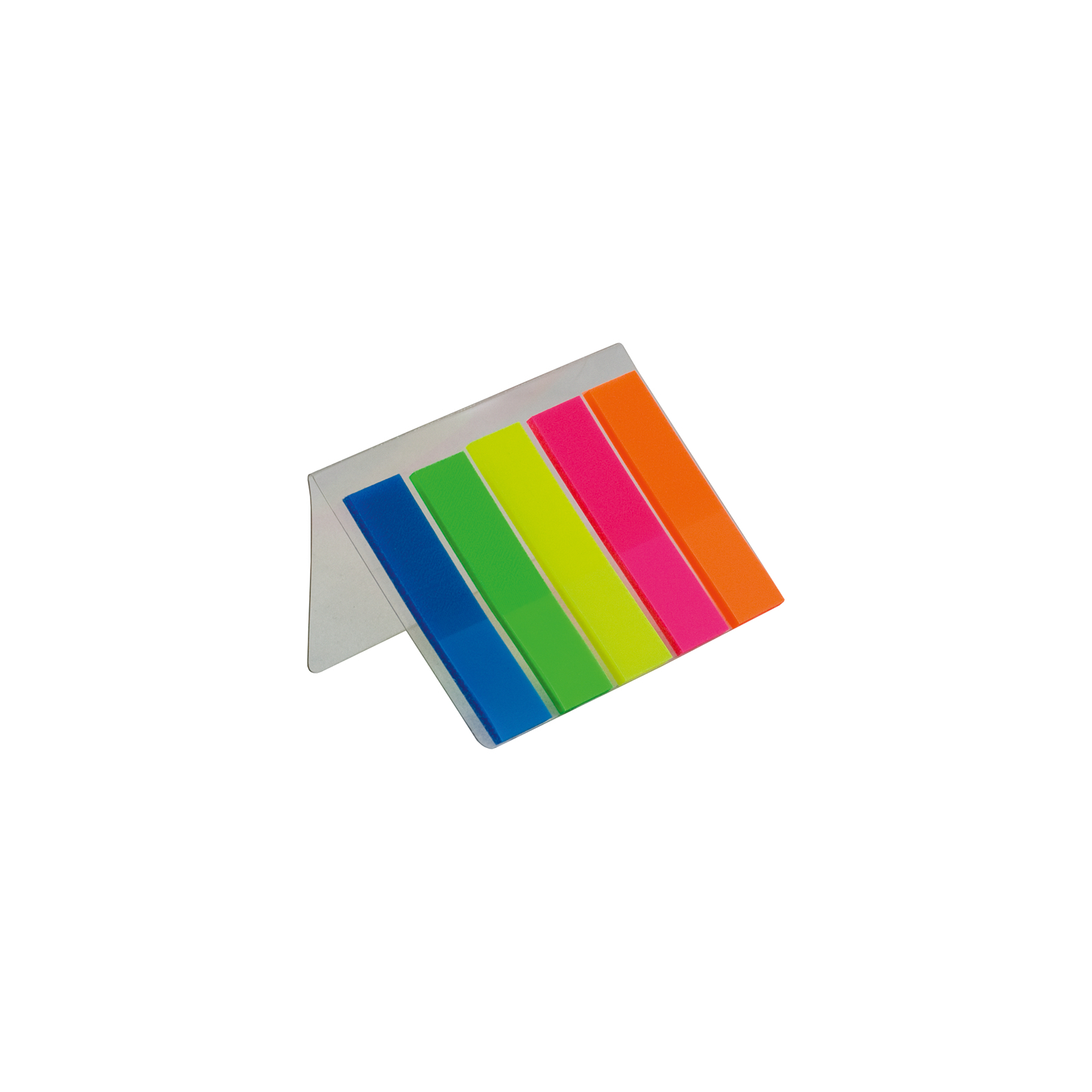 Стікер-закладка Buromax Plastic bookmarks 45x12mm, 5*25шт, neon (BM.2302-98) зображення 2