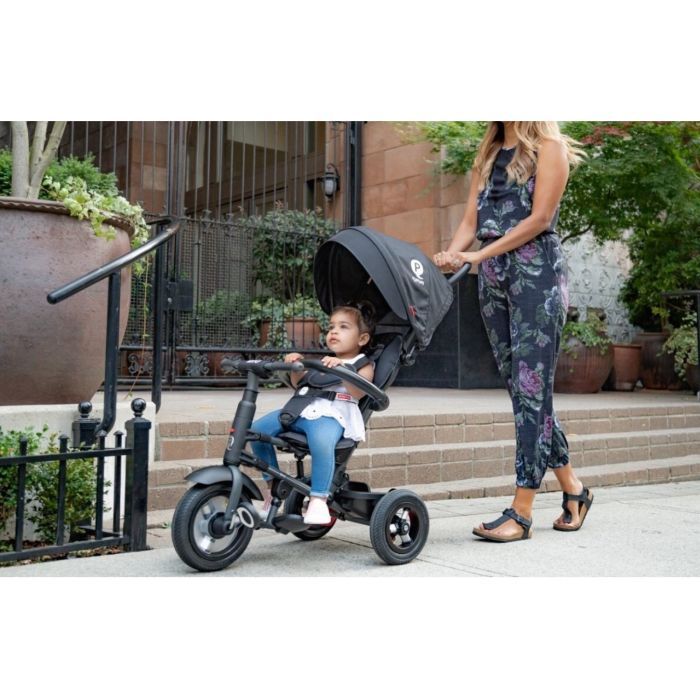 Дитячий велосипед QPlay Rito Rubber Black складаний триколісний (S380-10BlackRubber) зображення 6