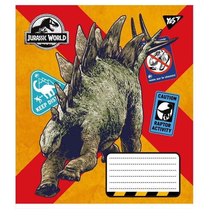 Зошит Yes А5 Jurassic world 18 аркушів, клітинка (766328) зображення 3