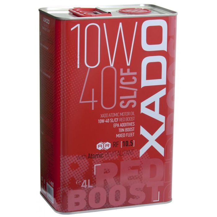 Моторное масло Xado 10W-40 SL/CF, Red Boost 4 л (ХА 26244)