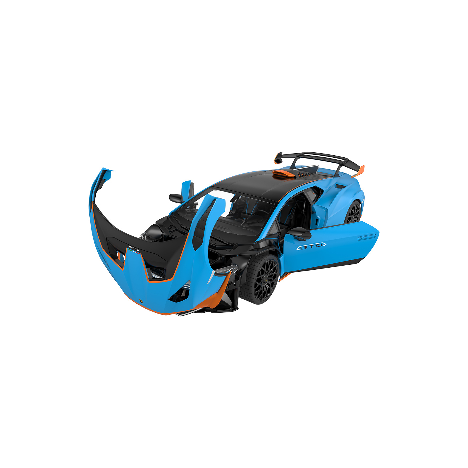 Радиоуправляемая игрушка Rastar Lamborghini Huracan STO 1:14 (98760 blue) изображение 5