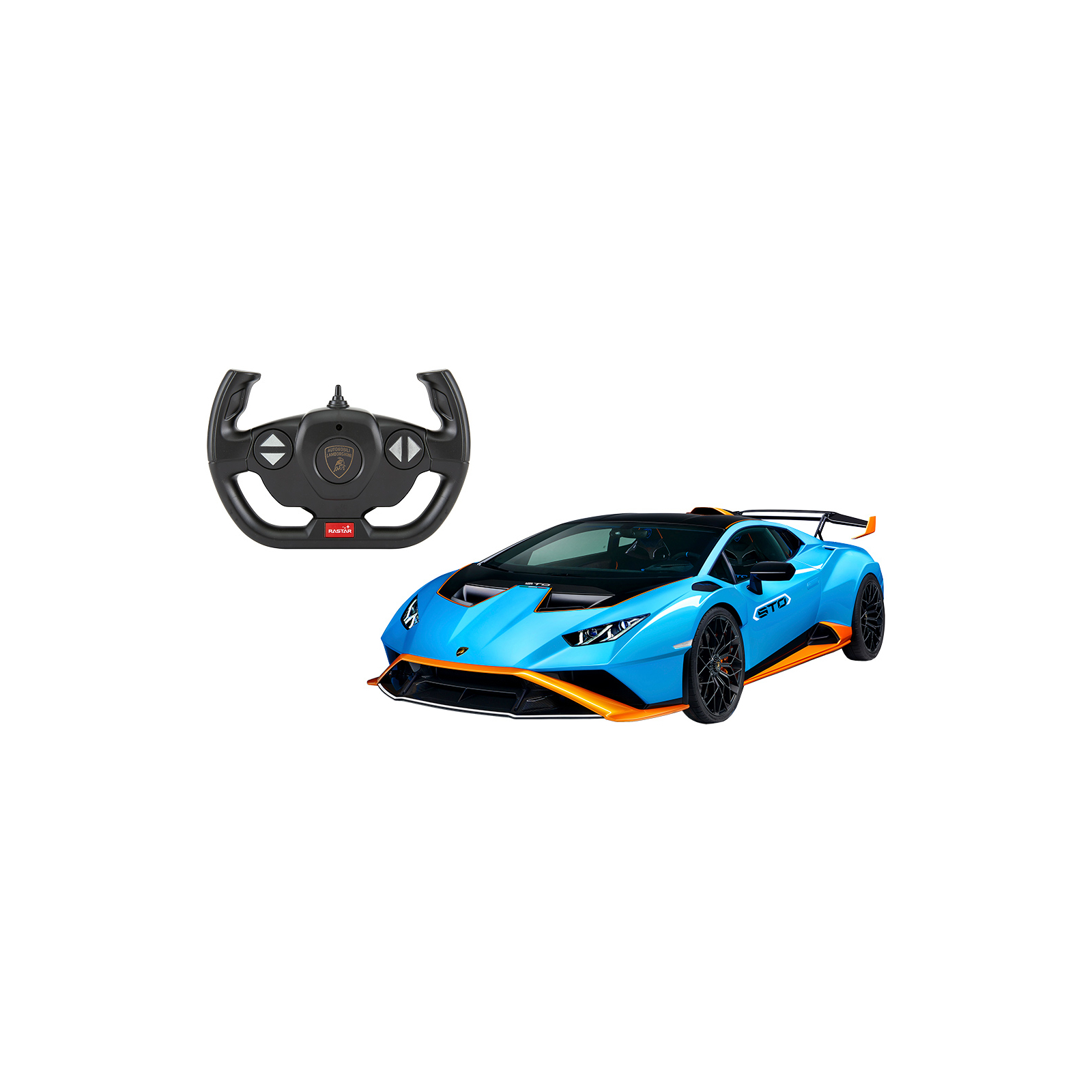 Радиоуправляемая игрушка Rastar Lamborghini Huracan STO 1:14 (98760 blue) изображение 8