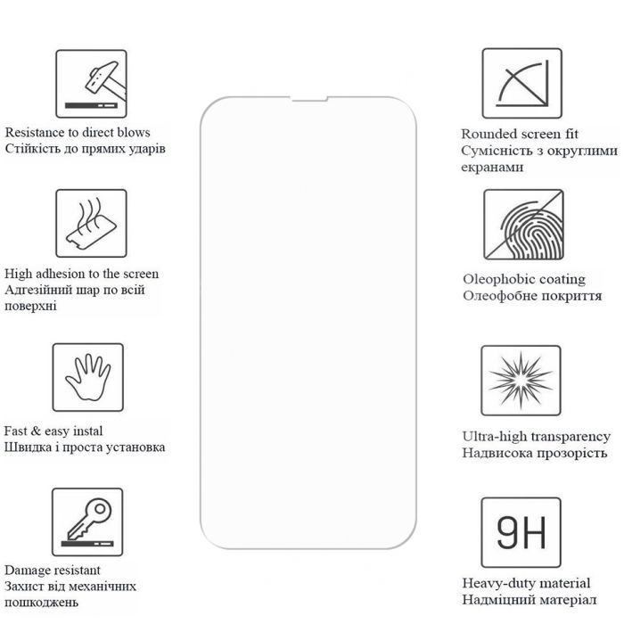 Скло захисне Drobak Apple iPhone 15 Plus (292912) зображення 3