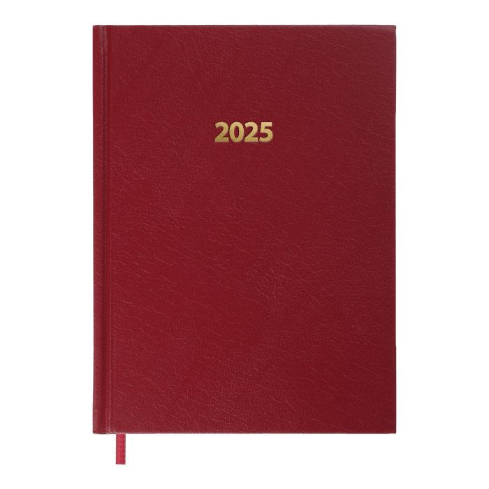 Тижневик Buromax датований 2025 STRONG, А5 темно-червоний (BM.2129-13)