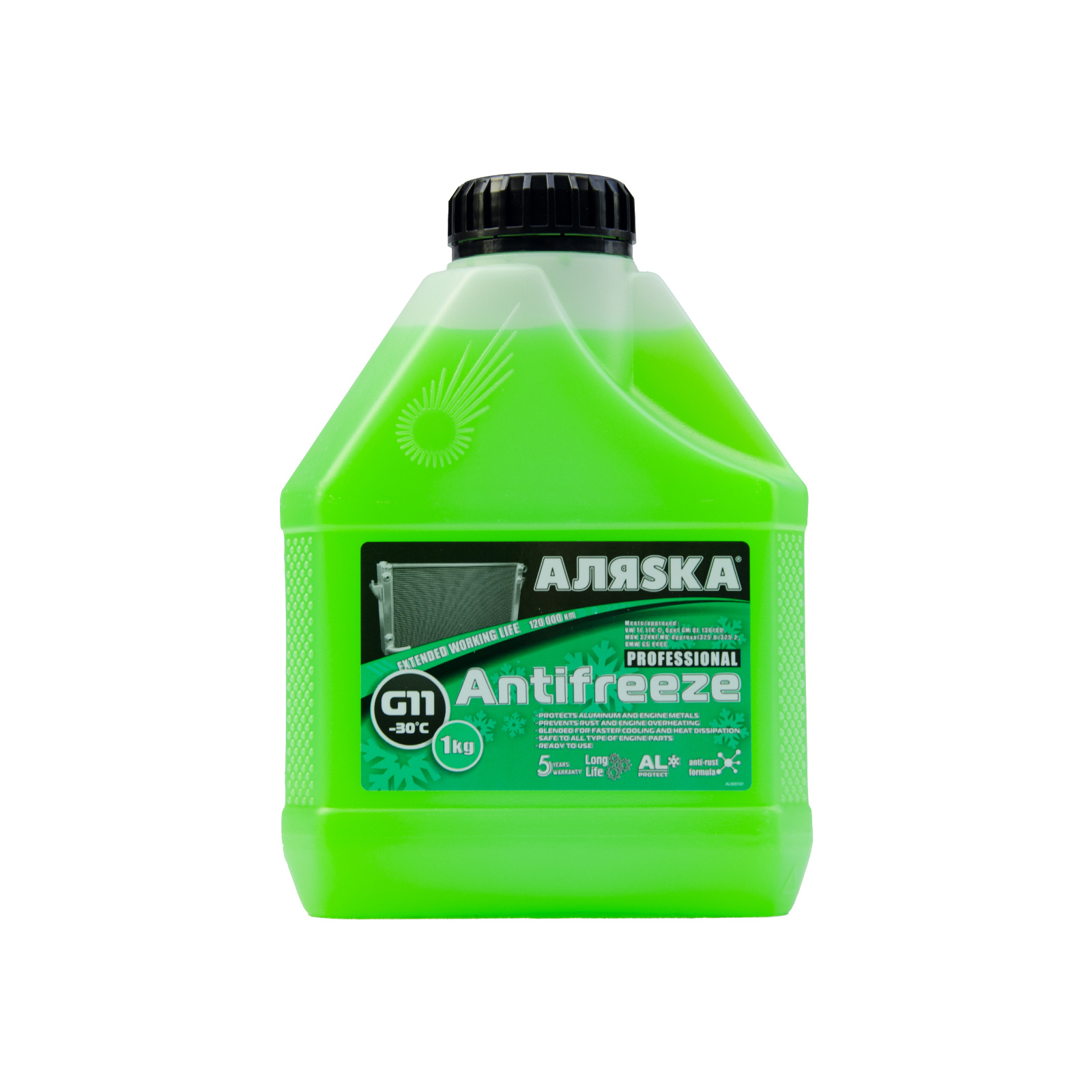 Антифриз Аляsка -30 G11 зелений 1л (9007)