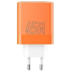 Зарядное устройство Proda AZEADA Seagulls AZ-19 GaN5 65W USB-A (QC4.0) USB-C (PD3.0) orange (AZ-19-OR) изображение 4