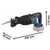 Сабельная пила Bosch GSA 185-LI, 18 В, пропил 230мм, ход 28мм (без АКБ и ЗУ (0.601.6C0.020) изображение 2