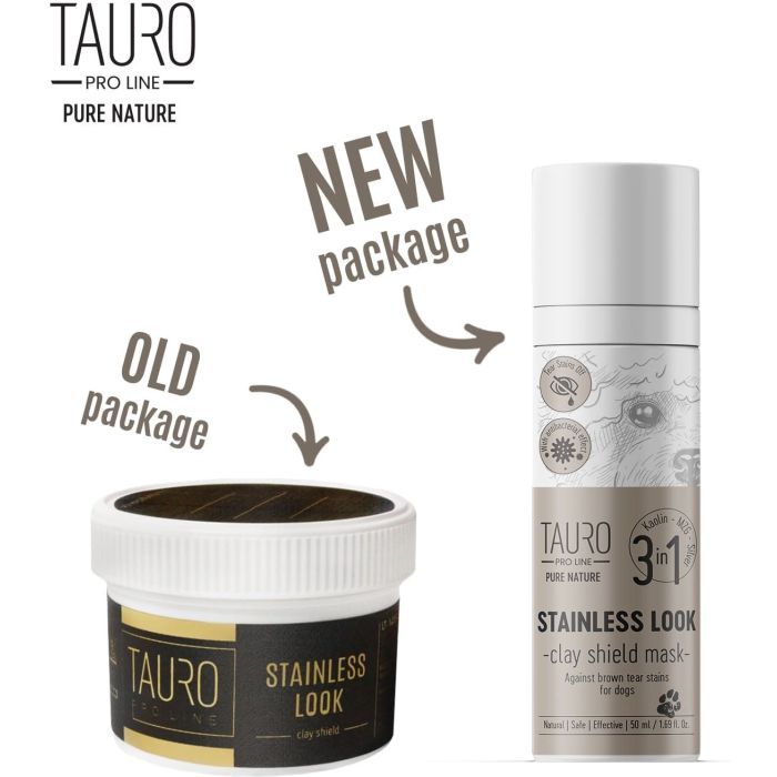 Маска для животных Tauro Pro Line Stainless look Удаляет бурые пятна вокруг глаз и рта 50 мл (TPL63380) изображение 2