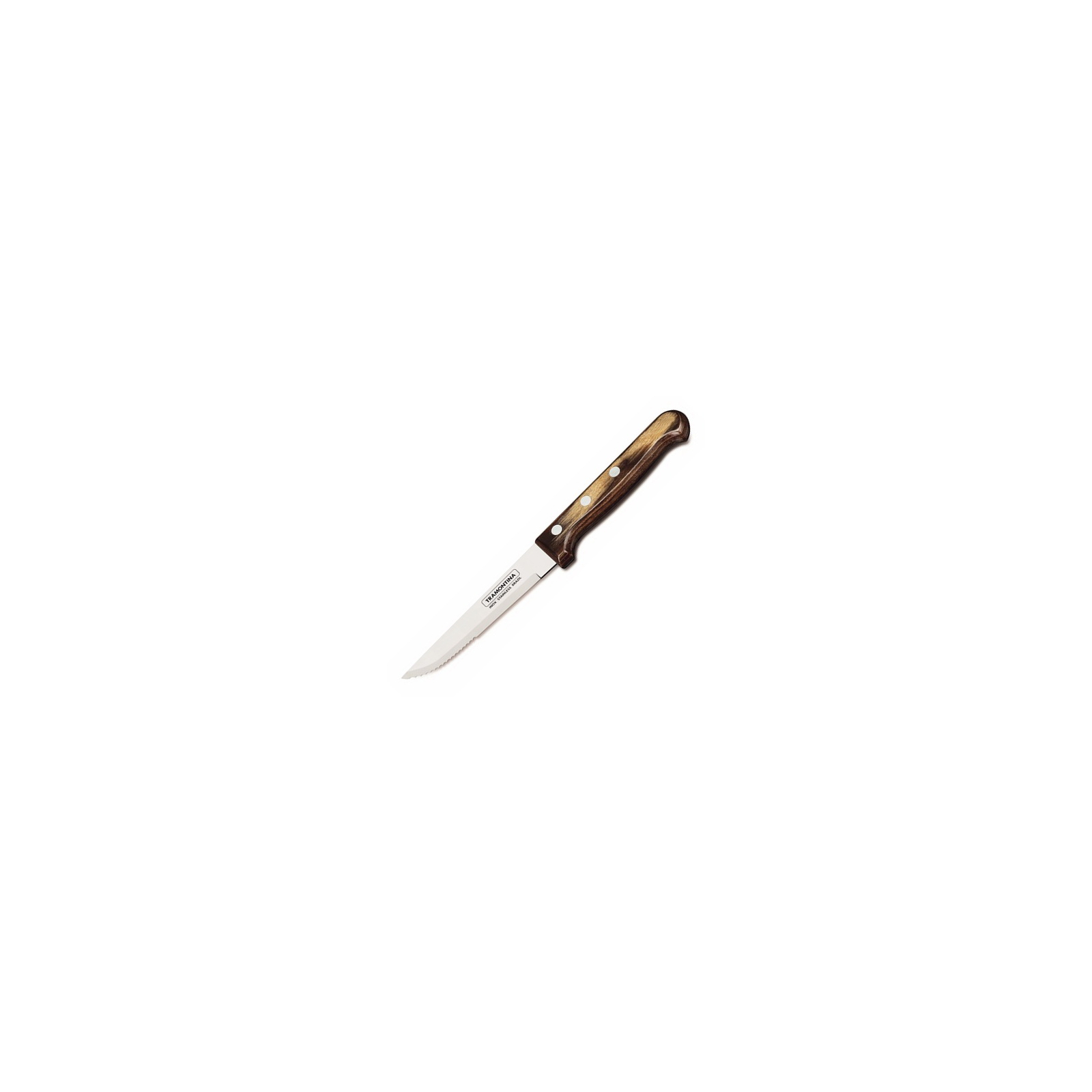 Столовый нож Tramontina Polywood для стейка Jumbo 127 мм 1 шт Горіх (21413/095)
