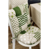 Подушка на стул Прованс Пэчворк зеленый Хозяйка 40х40 см (4823093451193) изображение 2
