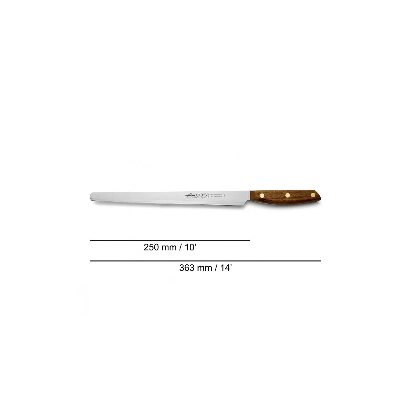Кухонный нож Arcos Nordika для окосту 250 мм (166700) изображение 2