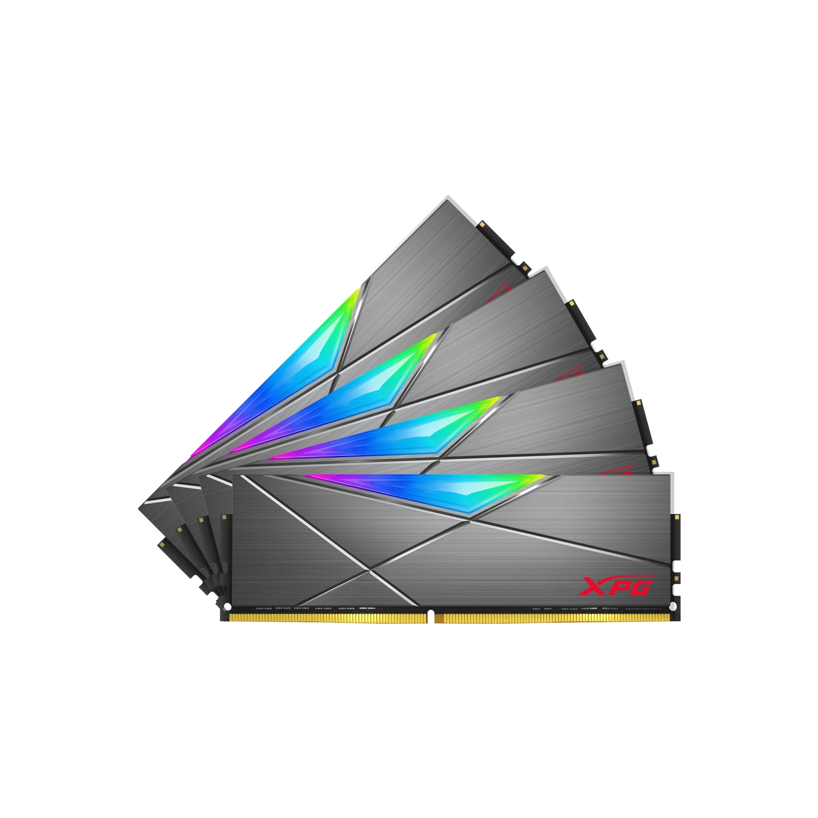 Модуль памяти для компьютера DDR4 32GB (4x8GB) 3600 MHz XPG SpectrixD50 RGB Tungsten Gray ADATA (AX4U36008G18I-QCTG50) изображение 4