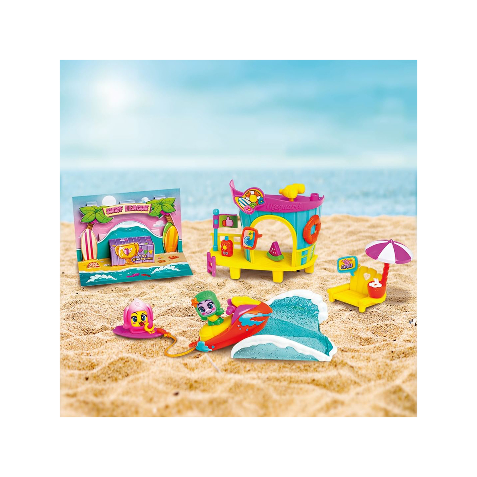 Игровой набор Moji Pops Солнечный пляж 2 фигурки + аксессуары (PMPSB216IN70) изображение 7