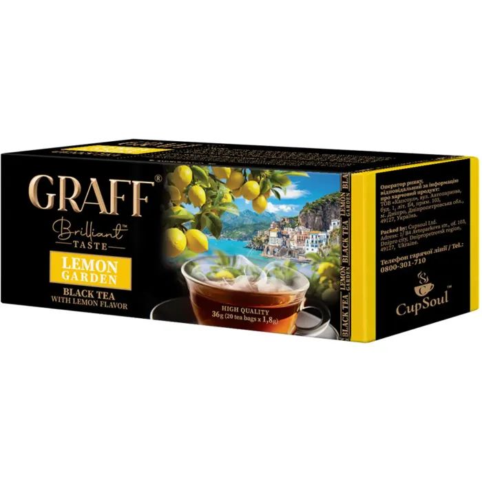 Чай Graff Lemon Garden с лимоном 20х1.8г (4820279610290)