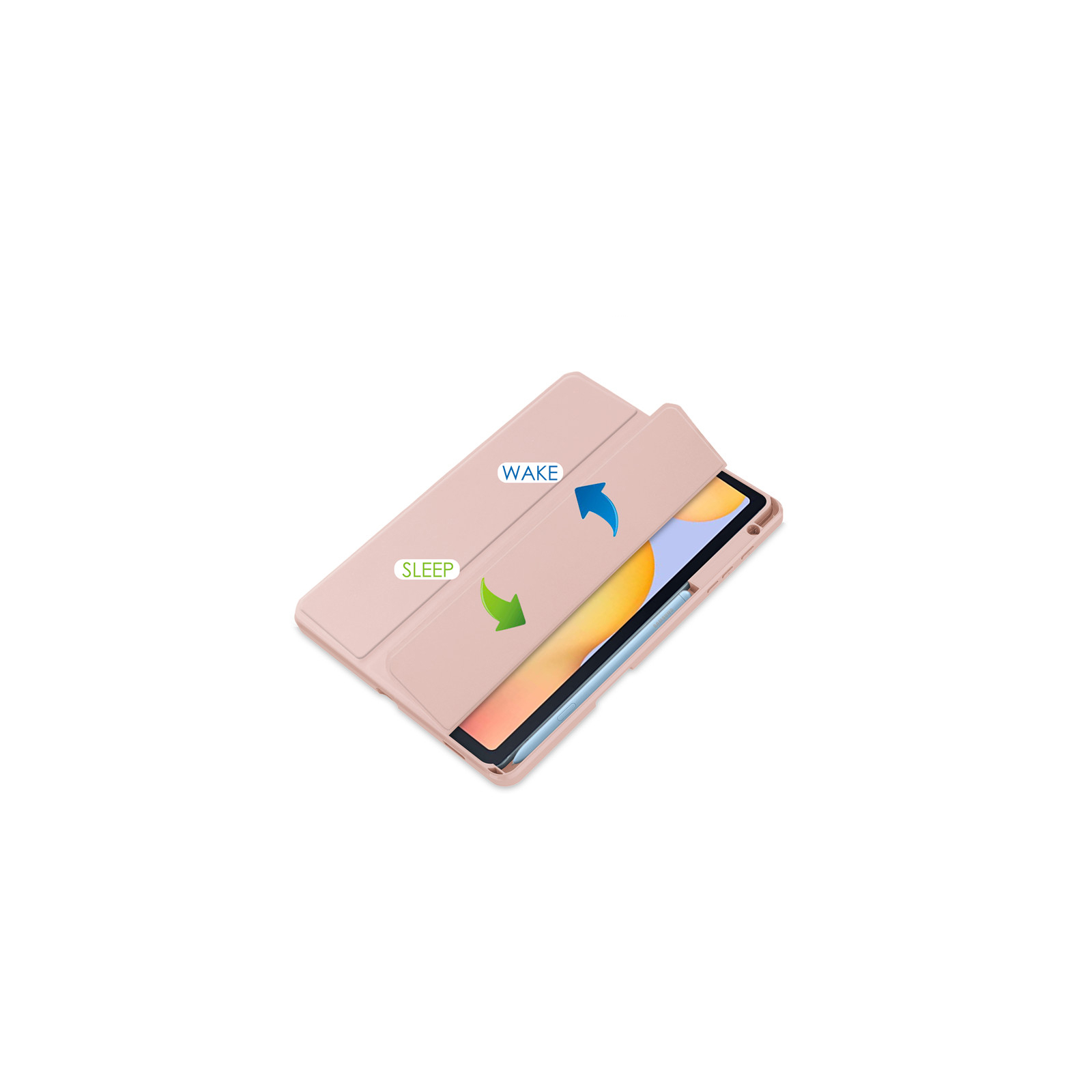 Чехол для планшета BeCover Soft Edge Stylus Mount Samsung Tab S6 Lite (2024) 10.4" P620/P625/P627 Rose Gold (710840) изображение 4