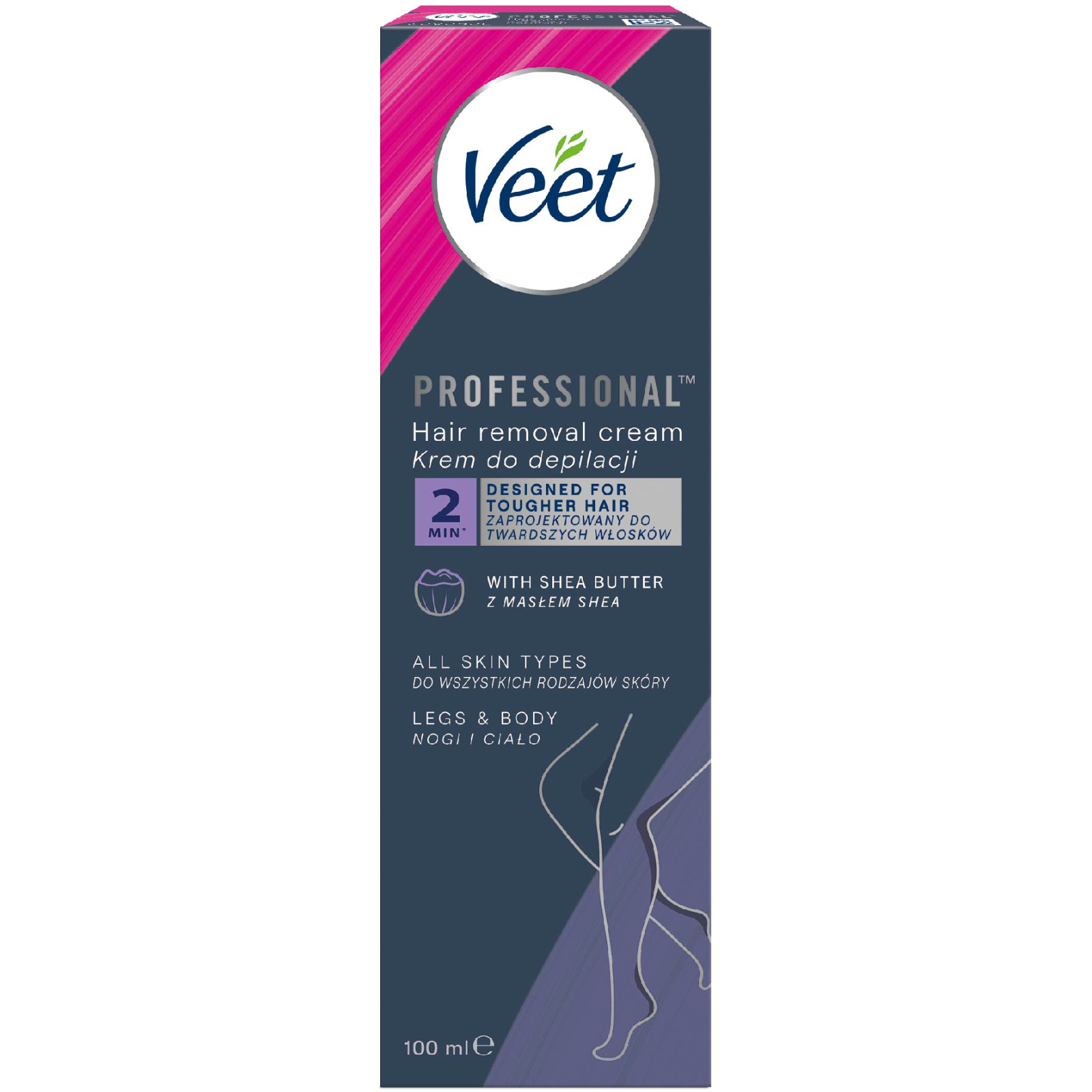 Крем для депиляции Veet Professional для всех типов кожи с Маслом ши 100 мл (5900627099034)