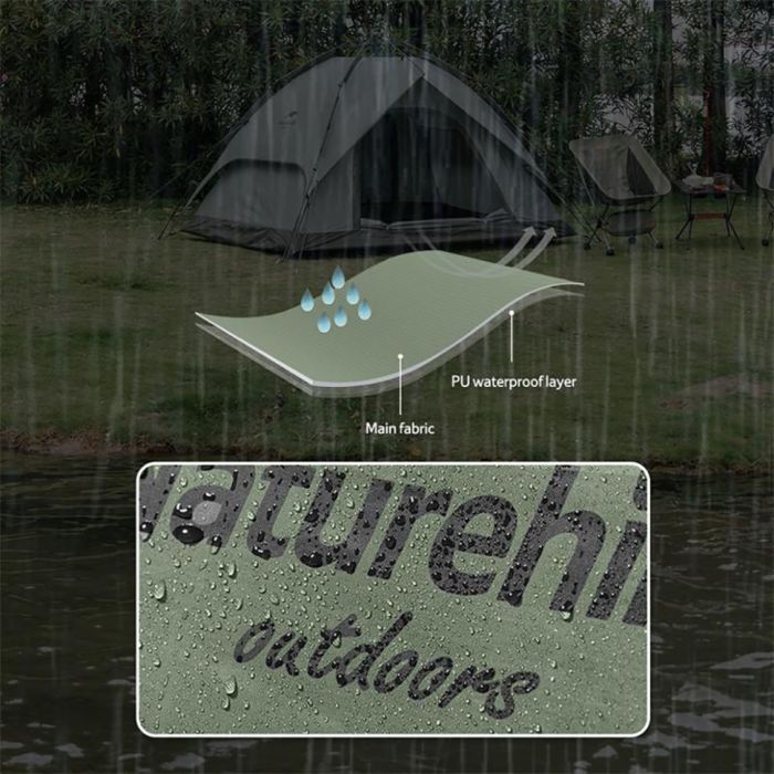 Палатка Naturehike тримісний автоматичний NH21ZP008 темно-зелений (6976023922336) изображение 4