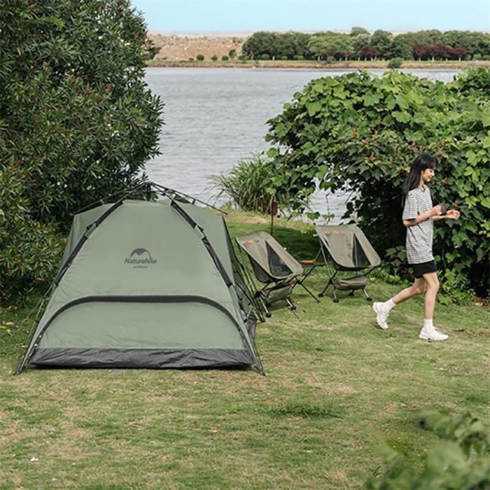 Палатка Naturehike тримісний автоматичний NH21ZP008 темно-зелений (6976023922336) изображение 5