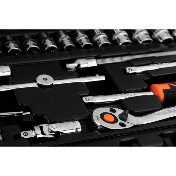 Набор инструментов Neo Tools 46шт, 1/4", CrV, кейс (10-004) изображение 4