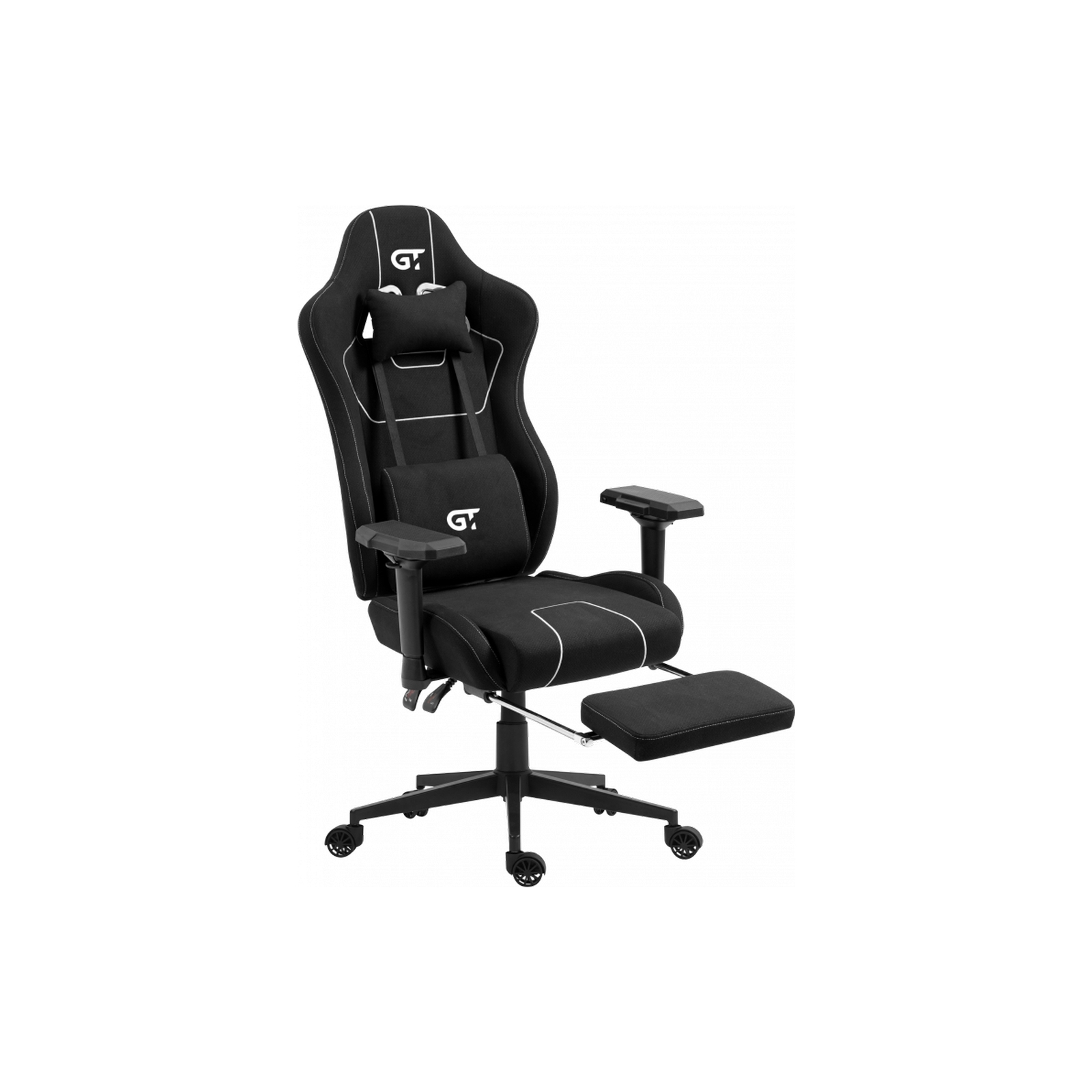 Кресло игровое GT Racer X-2305 Gray/Black (X-2305 Fabric Gray/Black) изображение 4