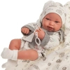Пупс Antonio Juan Новорожденный Пипо в сером с виниловым телом 42 см (50083) изображение 4