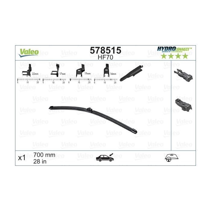 Щітка склоочисника Valeo 578515 зображення 2