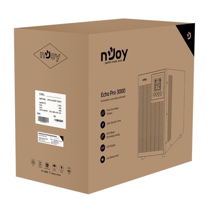 Источник бесперебойного питания nJoy Echo Pro 3000VA USB (UPOL-OL300EP-CG01B) изображение 5