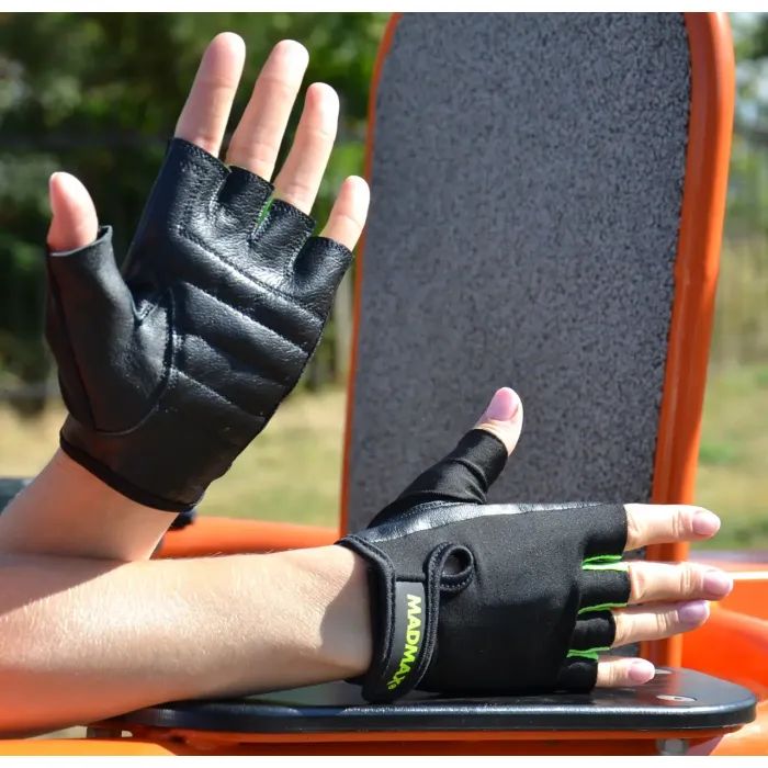 Рукавички для фітнесу MadMax MFG-251 Rainbow Green L (MFG-251-Green_L) зображення 4