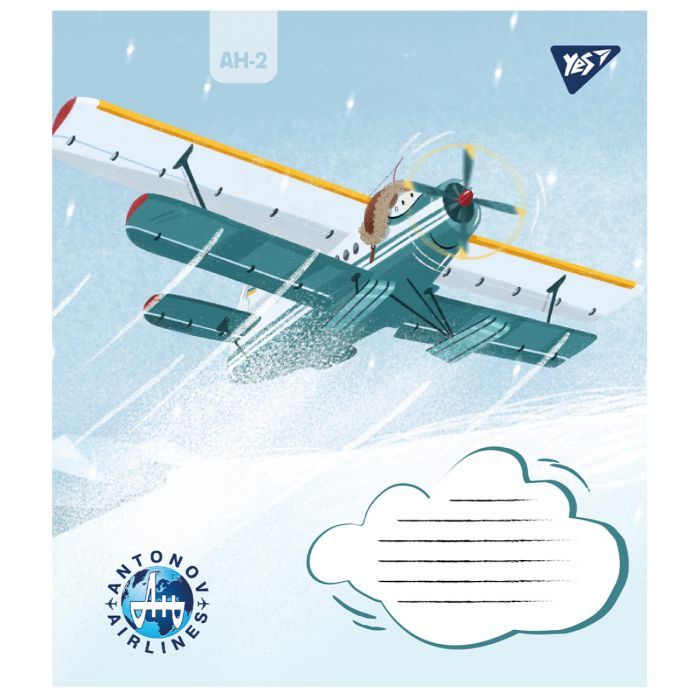 Тетрадь Yes Антонов 12 листов линия (767429) изображение 3