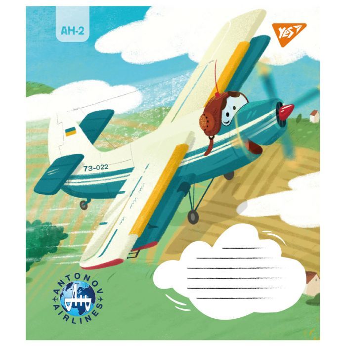 Тетрадь Yes Антонов 12 листов линия (767429) изображение 6