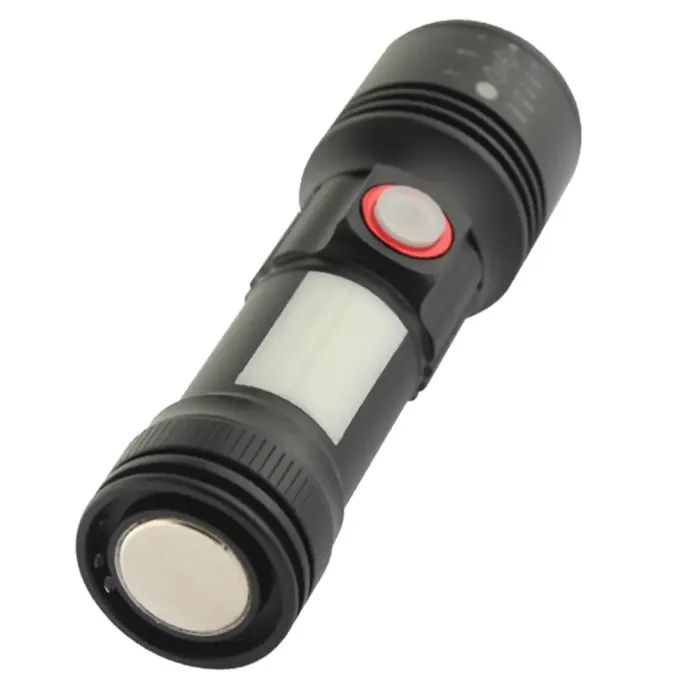 Фонарь Quantum Adept 10W LED zoom +COB з USB (QM-FL1031) изображение 2