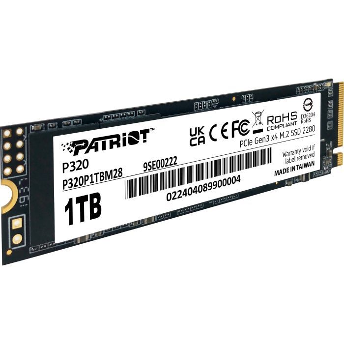 Накопичувач SSD M.2 2280 1TB Patriot (P320P1TBM28) зображення 2