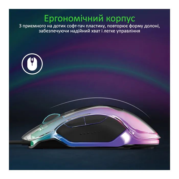 Мишка Vertux Phoenix USB Black (phoenix.black) зображення 4